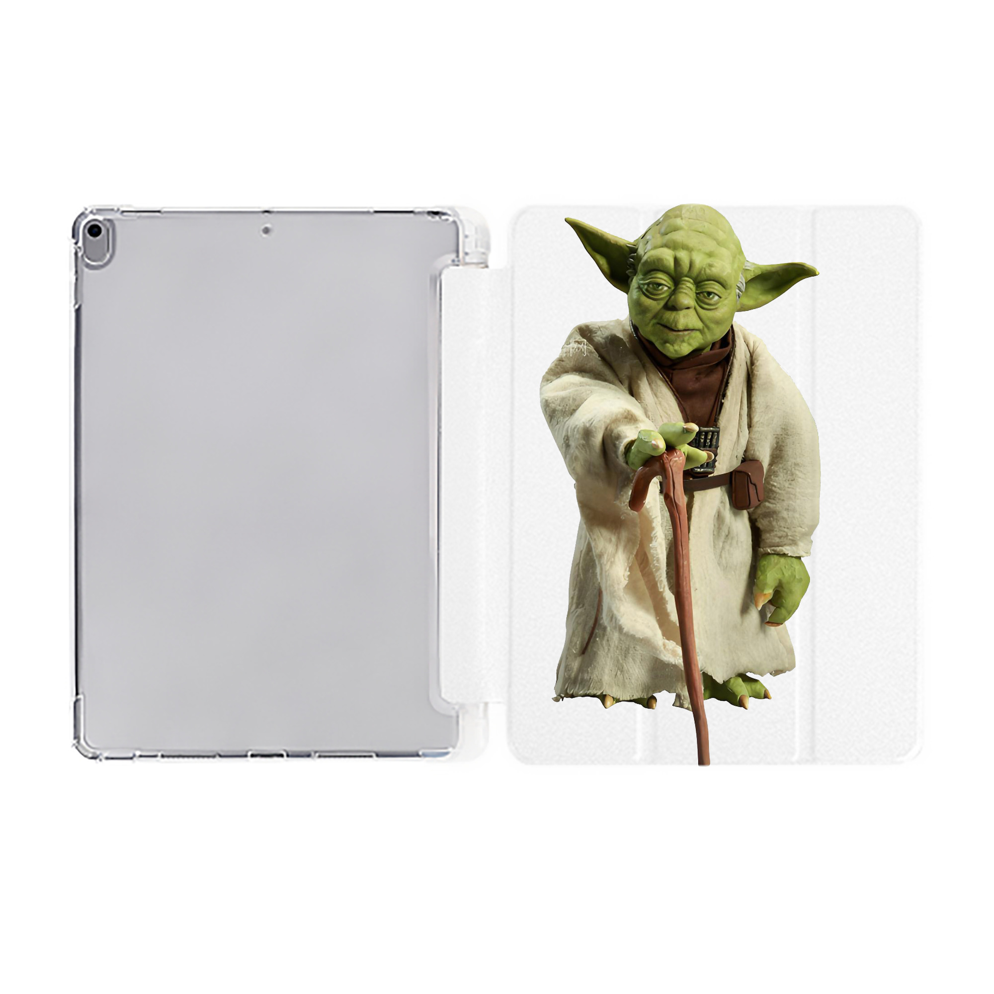 （画像用） スター・ウォーズ Star Wars IPad ケース ペン収納付き 三つ折りスタンド PUレザー×シリコン 対応機種9.5/10.5/10.9インチ